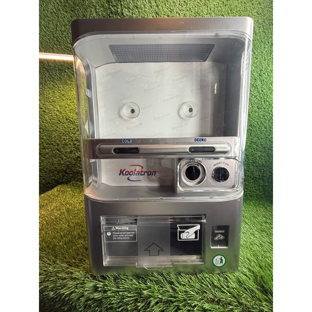 Koolatron EC-23 Countertop Vending Machine Cooler Silver Retro Soda Dispenser